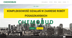 Desktop Screenshot of chemobud.com.pl
